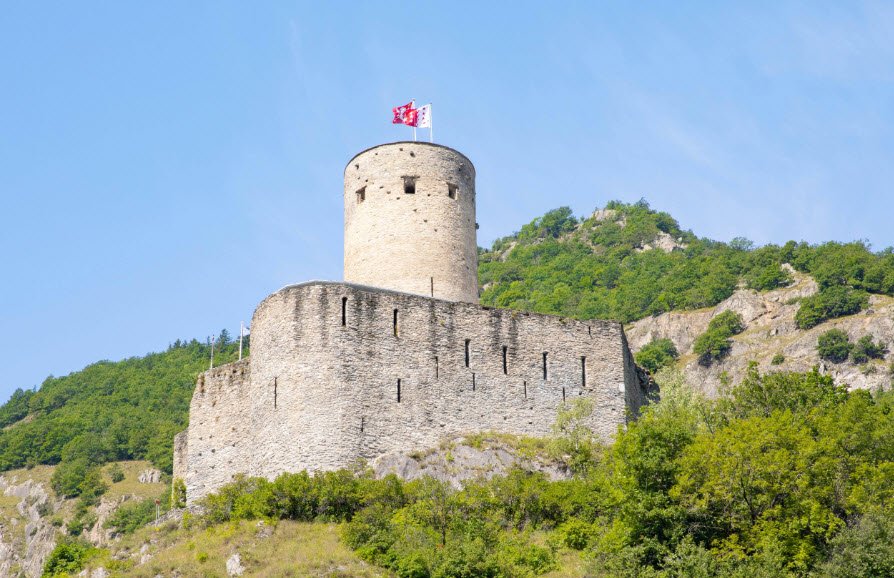La Bâtiaz Castle, Martigny, Switzerland, Switzerland